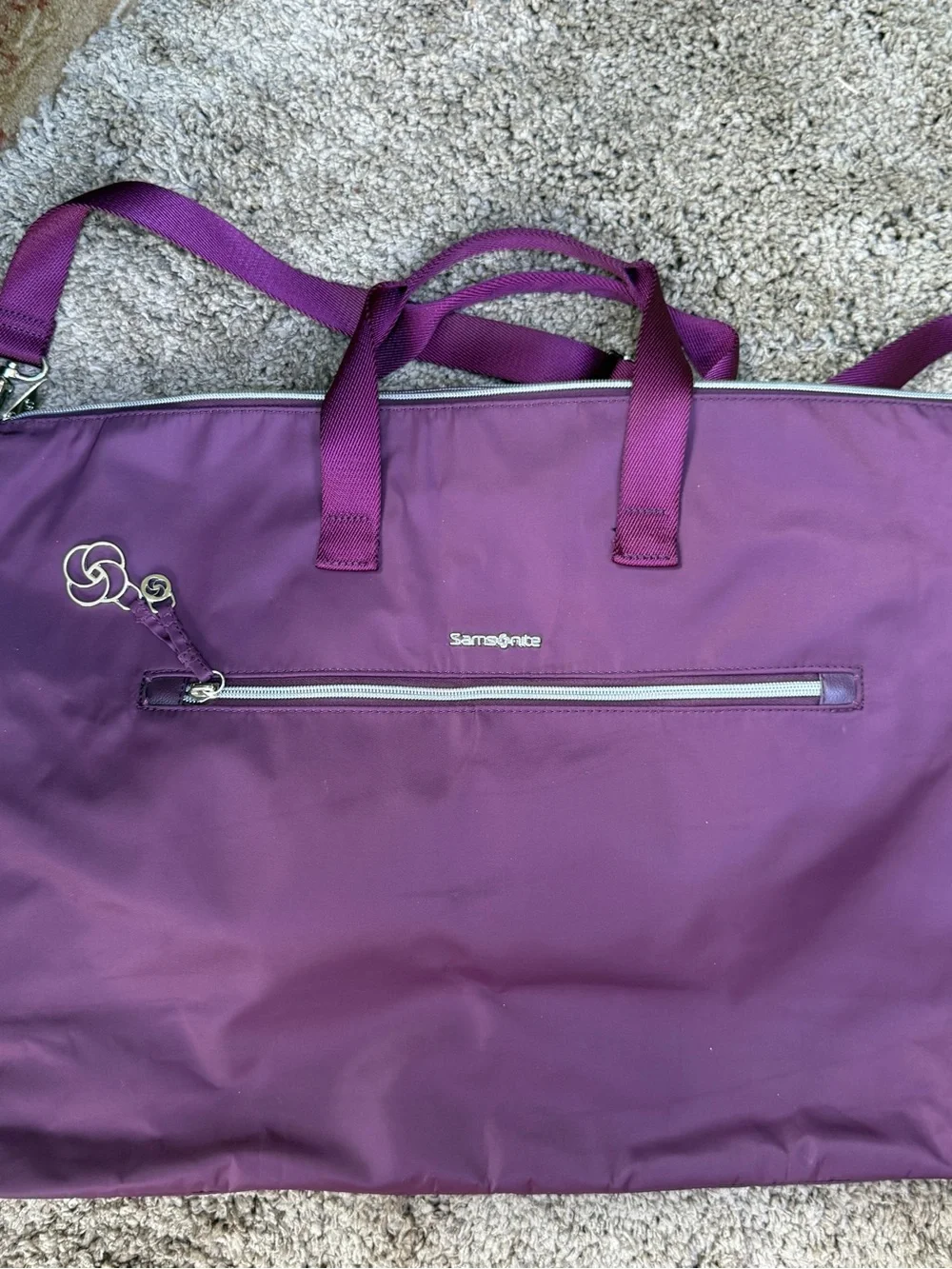 Samsonite Purple Duffel Travel Bag! NWOT!